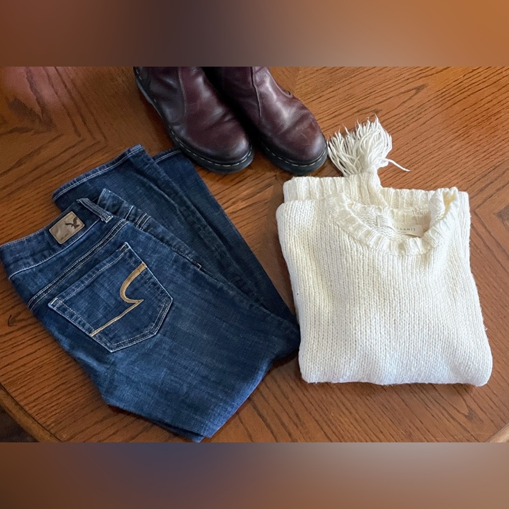 AEO Jeans & Zara Sweater Bundle